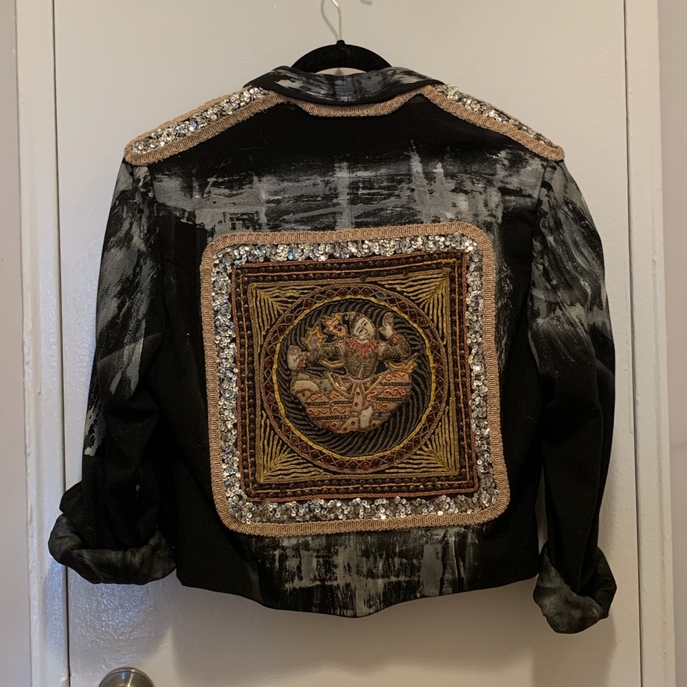 Signed Hand-Painted Tuxedo Jacket